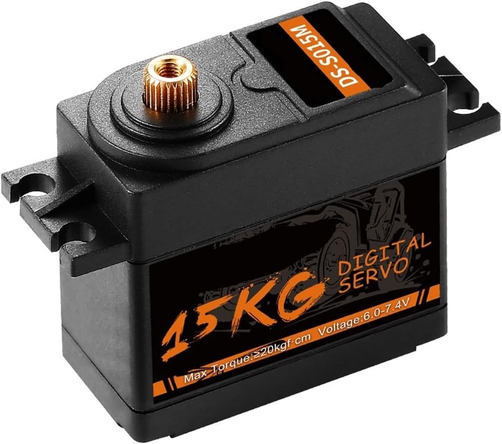 1/5/10/20PCS 15KG Digital Metal Gear Waterproof Servo Suitable for TRX4 Scx10 Yk4102 104001 Yk4082 1/8 1/10(20PCS 15KG)
