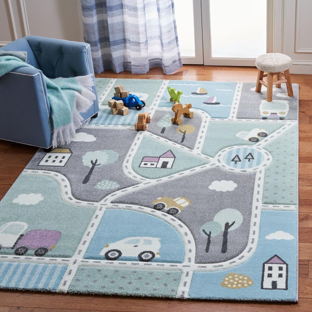 SAFAVIEH Carousel Kids Collection Area Rug - 6'7