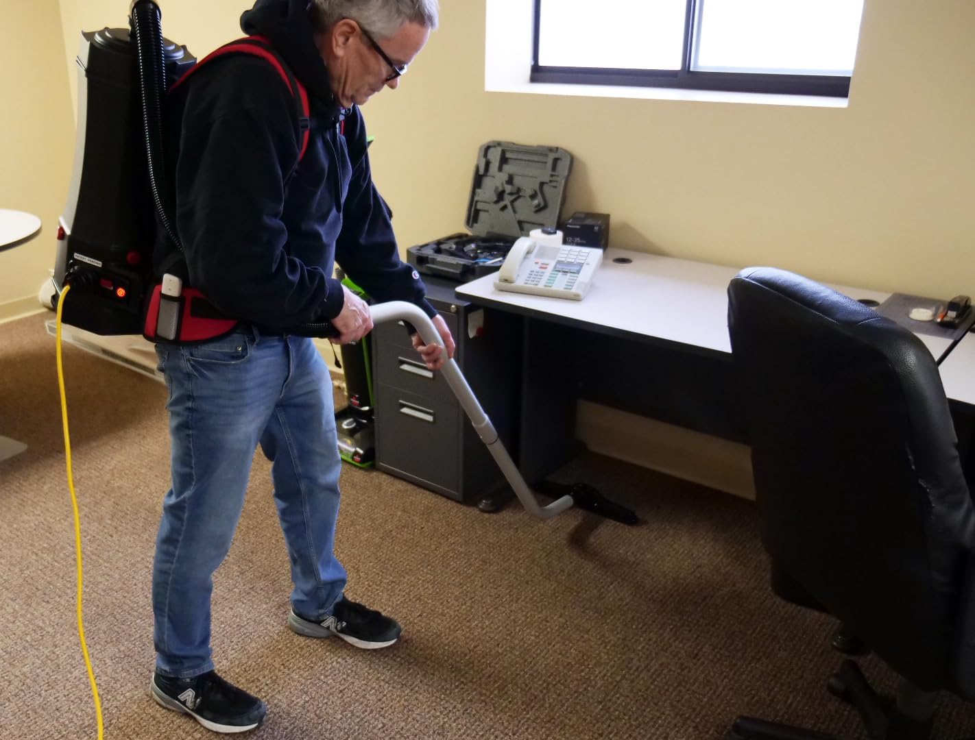 Cen-Tec Systems 6 Qt. HEPA Commercial Backpack Vacuum with Attachment Set