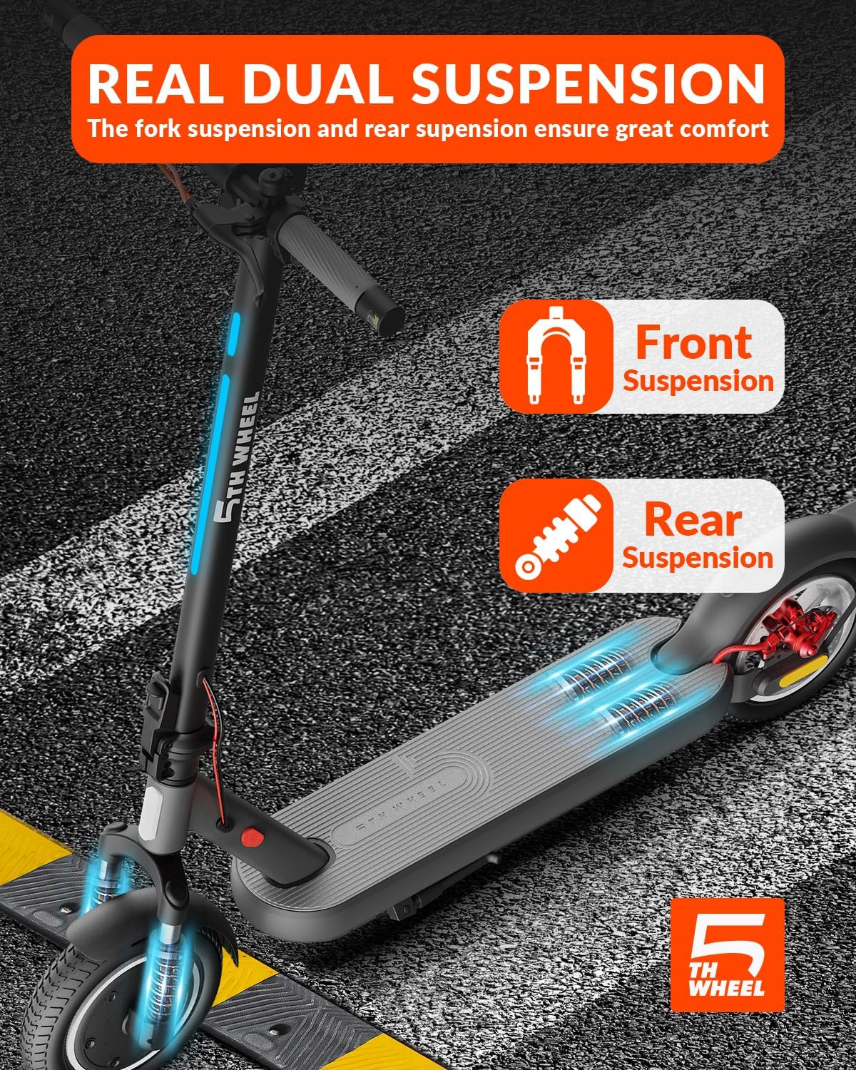 5TH WHEEL V40Pro Adult Electric Scooter,10