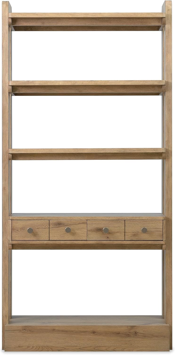 Hooker Kalamazoo Bookcase in Natural Wood Finish Furnishings