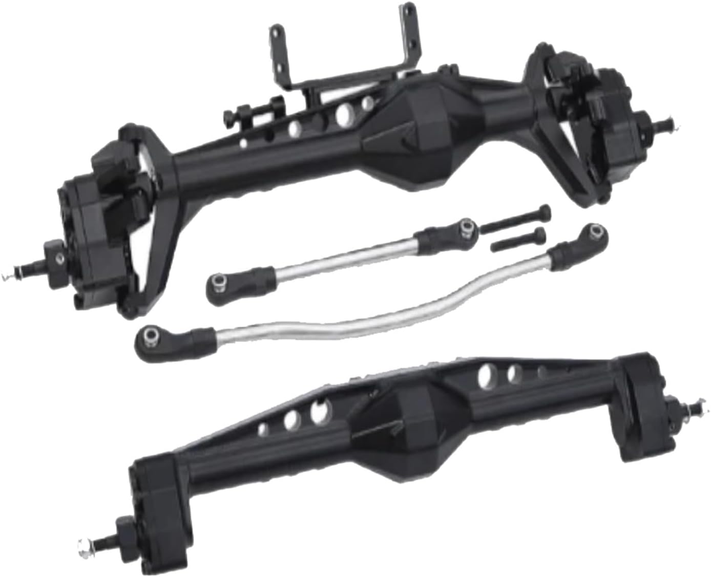 RC Vehicle Axles Compatible with Axial for Capra 1/10 RC Crawler Car Aluminum Alloy Front Rear Axle RC Car Upgrade Parts Upgrade Accessories