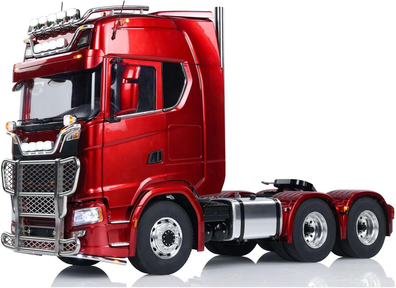 LESU 1/14 RC Tractor Truck 6 * 6 770S Metal Chassis Light Sound Smoke Differential 2-Speed Transmission Differential Lock Axles Light Sound System Hobby Grade Model