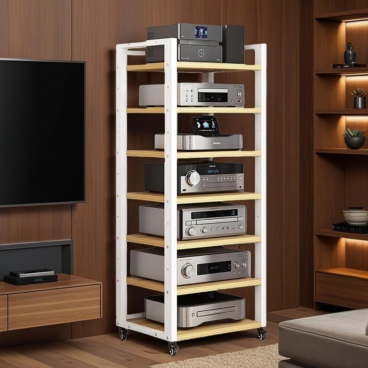 OVZXSD 7-Tier Av Media Stand