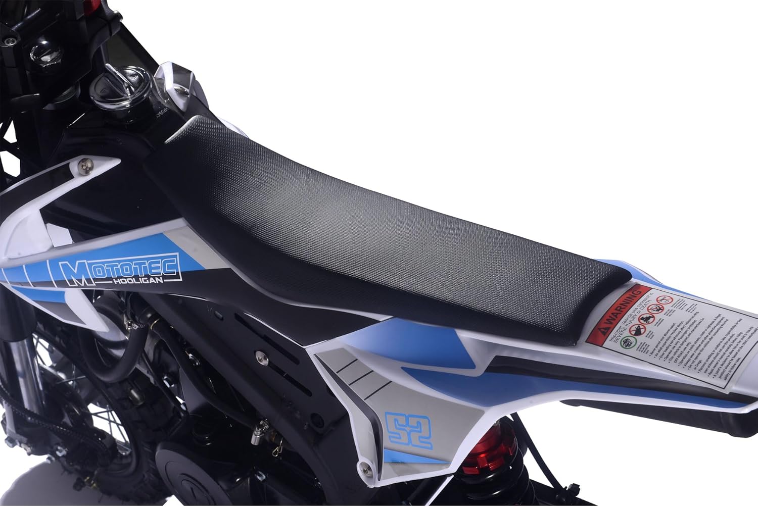 MotoTec Hooligan 72cc 4-Stroke Gas Dirt Bike Blue