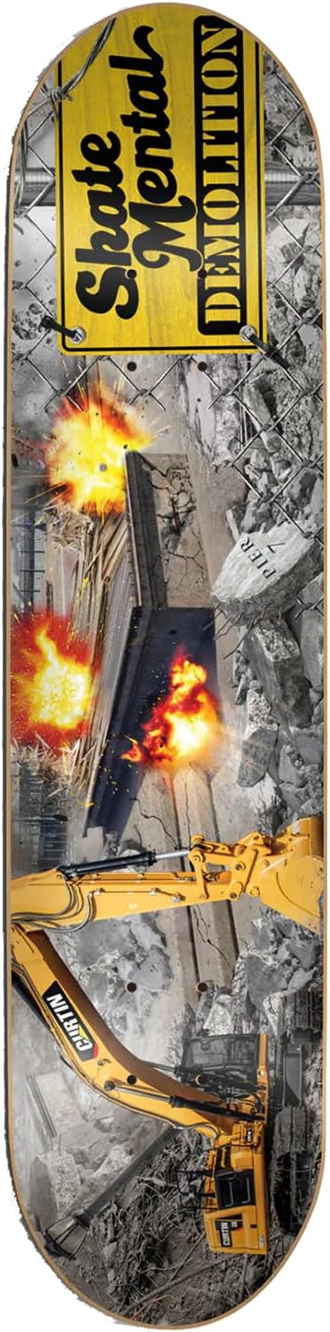 Skate Mental Curtin Blow That Place Up Skateboard Deck -8.0 - Assembled AS Complete Skateboards