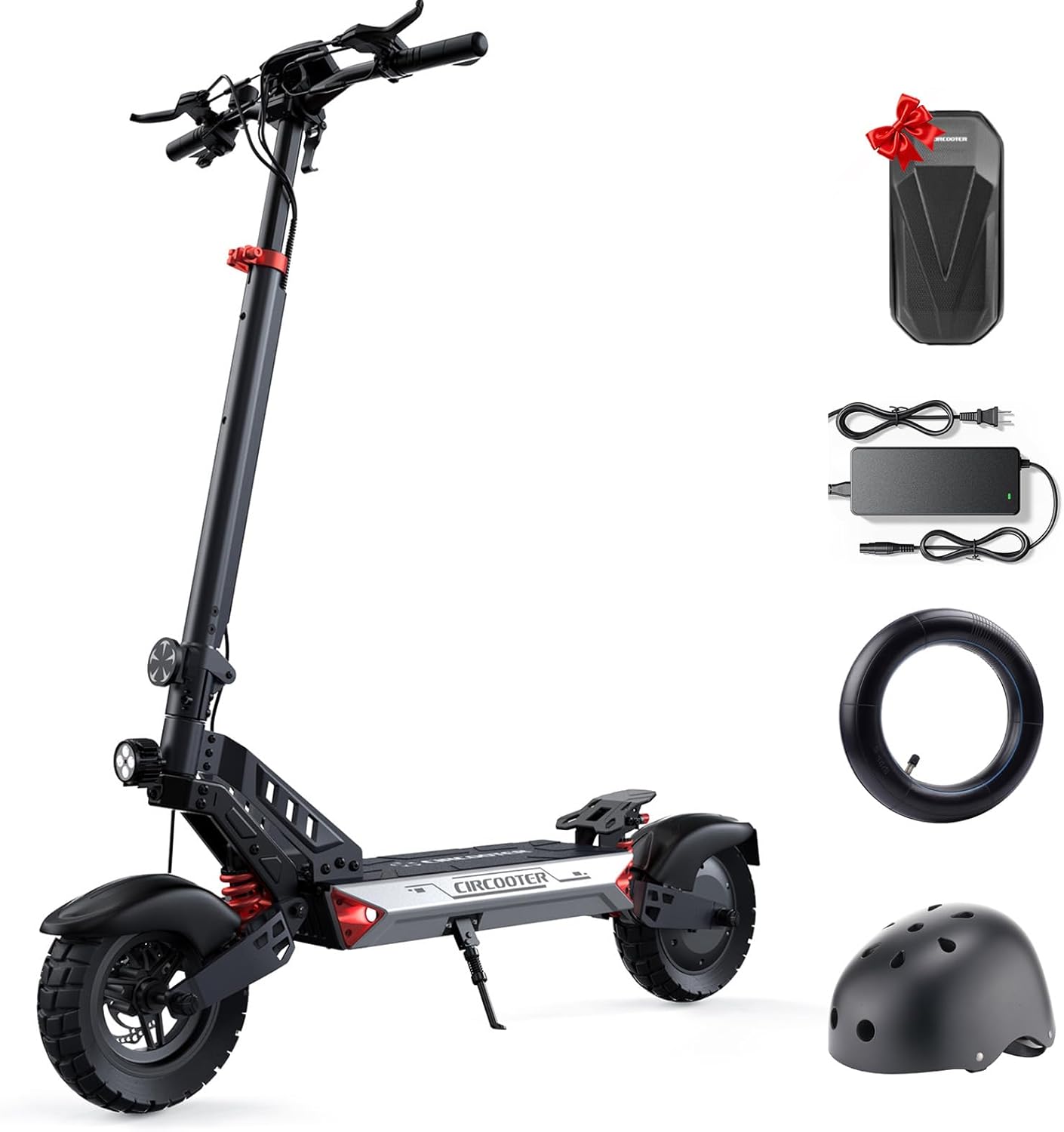 Circooter Landturbo Electric Scooter, 330LBS Capacity for Heavy Adults, 34-39 Miles Range&1000W Motor, 28-32MPH, 10'' Off-Road Tires, APP Control for Commuting & Outdoor Adventure