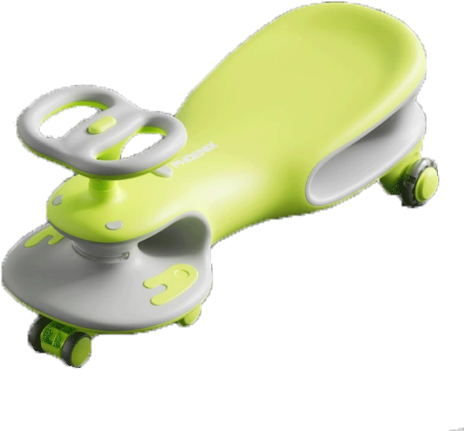 Wiggle Scooter Wiggle Car Anti-Rollover Kids Ride On Toy Music Light Swing Car for Ages 3 Years and Up(Green)