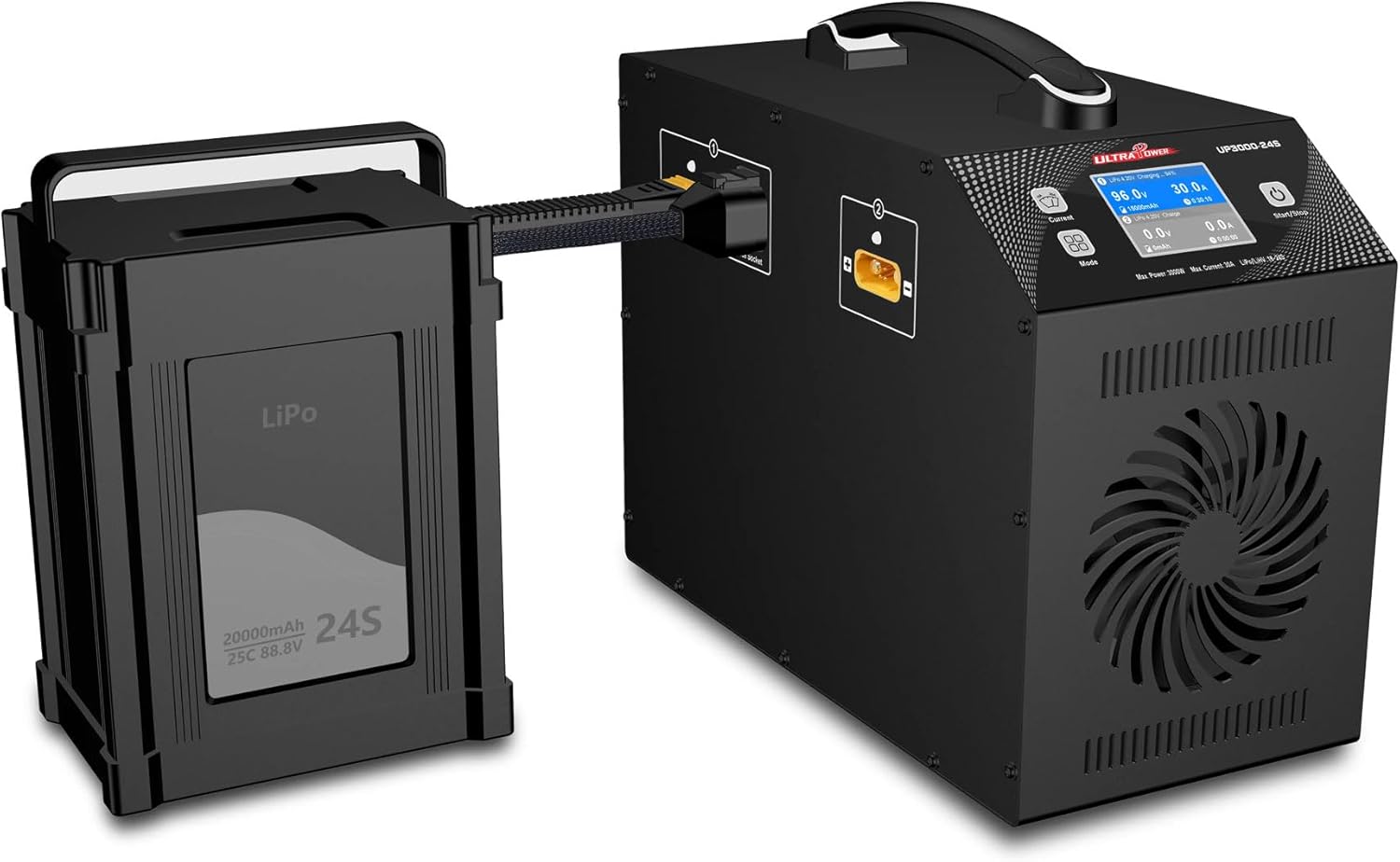 UP3000-24S 3000W 16-24S Charger 30A 2 Ports Agricultural Drone Battery Charger