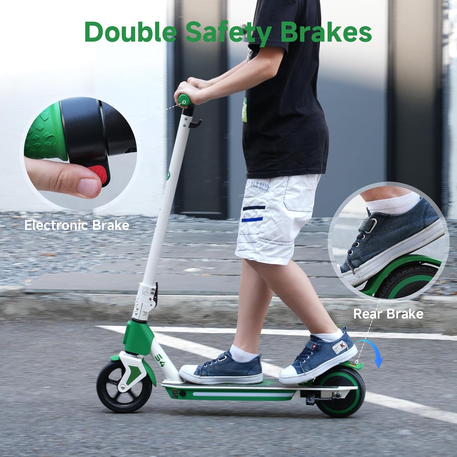 isinwheel S4 Electric Scooter, 200W Motor 5/8/12 Mph