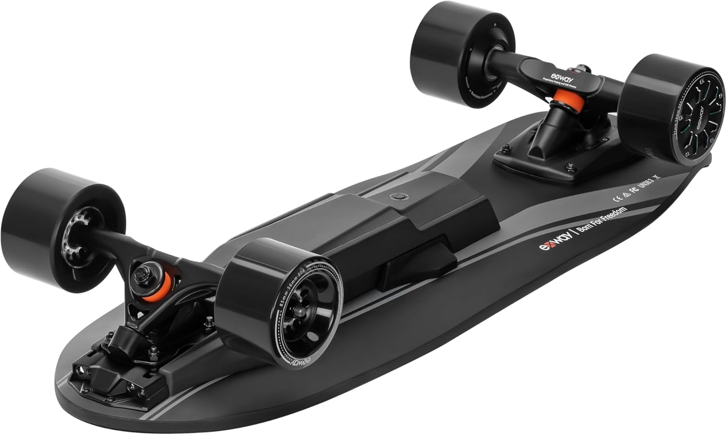 Exway Wave Hub 180Wh Electric Skateboards with Remote, Top Speed of 23 Mph, Quick-Swap Battery, 440 LBS Max Load, IP55 Waterproof, Mini Cruiser for Adults & Teens (HUB)
