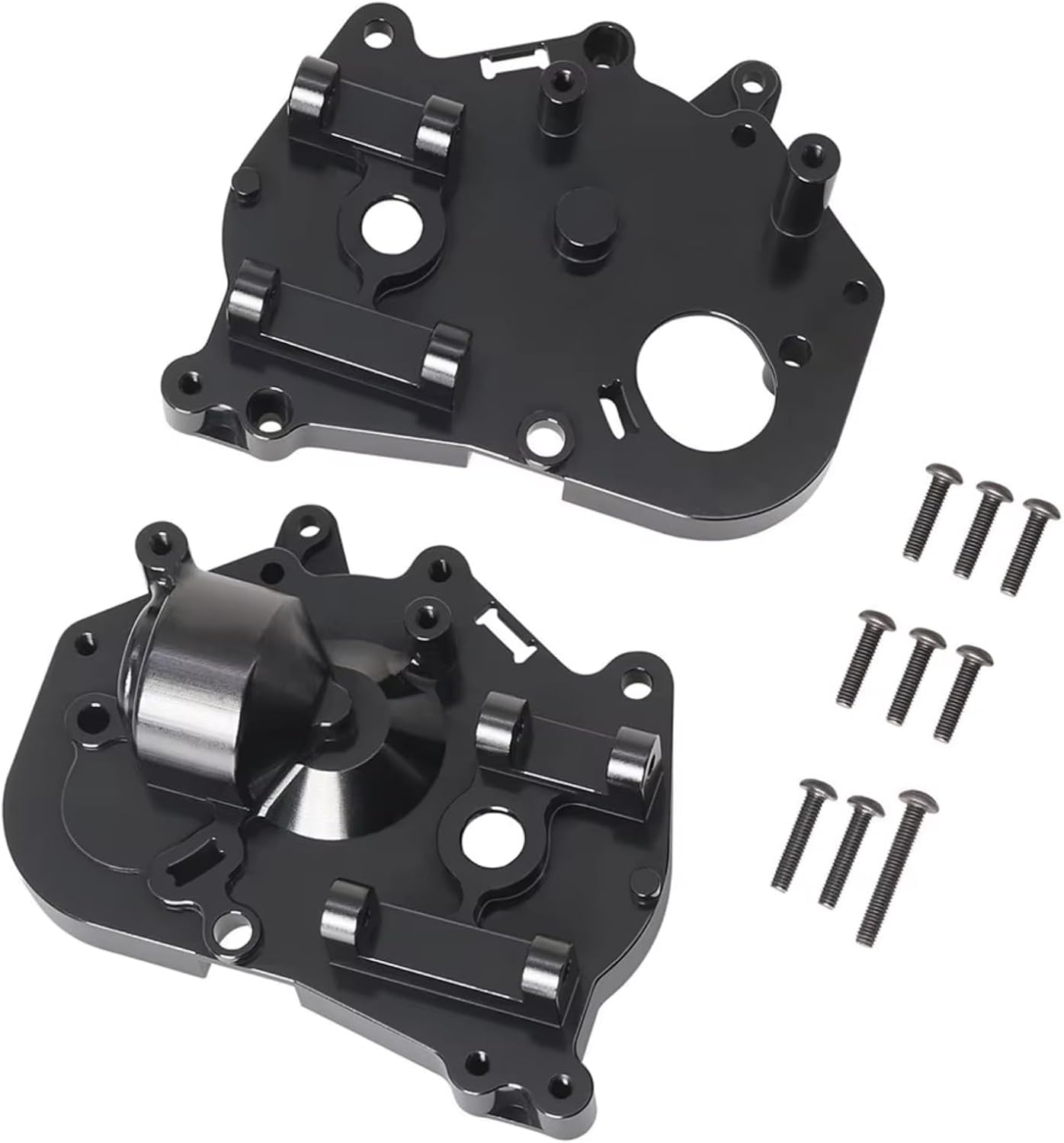 RC car Components Compatible with Tamiya for Hotshot II The Bigwig 2017 1/10 RC Truck Upgrade Parts Aluminum Rear Transmission Housing Gearbox Case