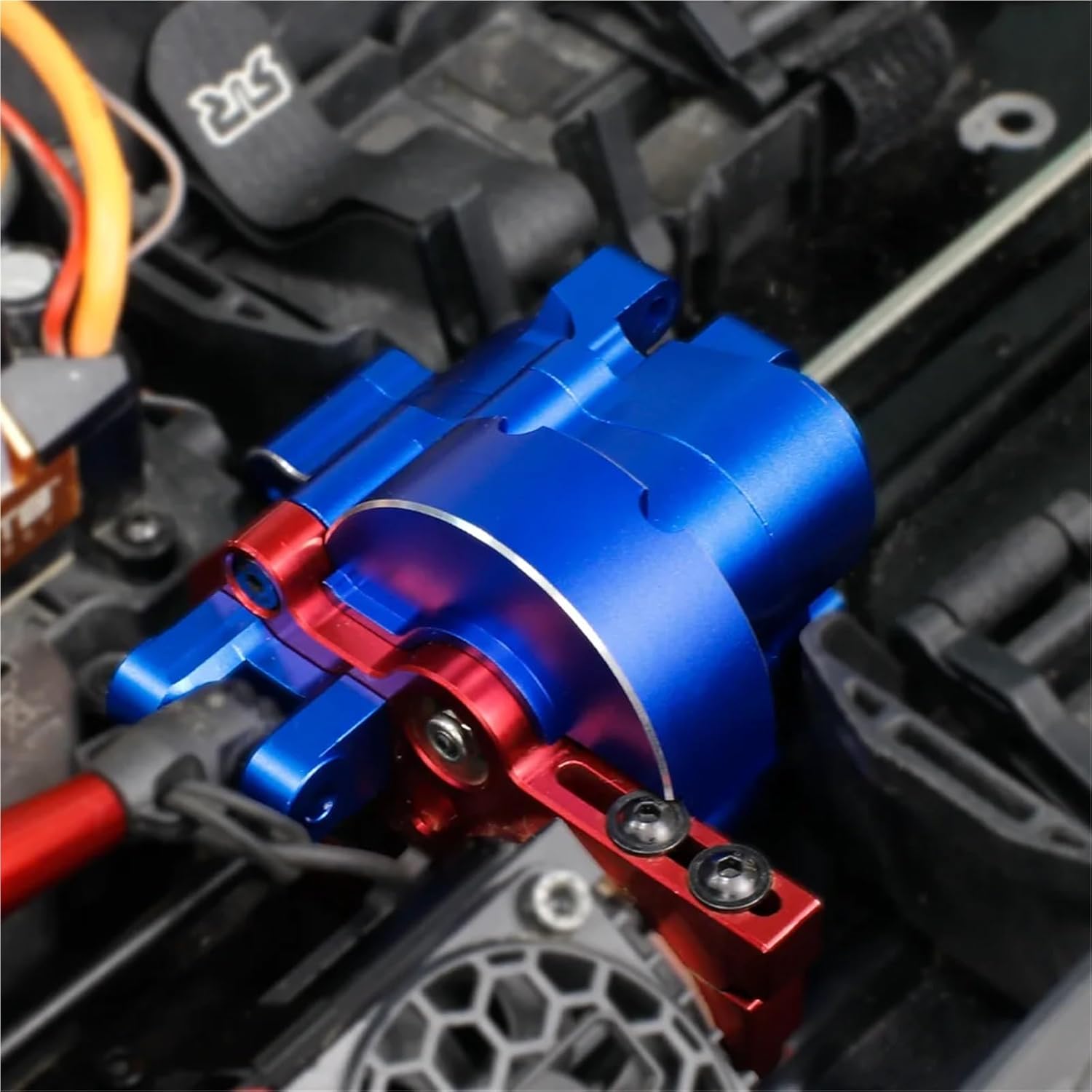 For Arrma For Kraton 8S For Outcast 1/5 Metal Center Gearbox Case Housing RC Car Upgrade Parts Accessories Models(Blue)