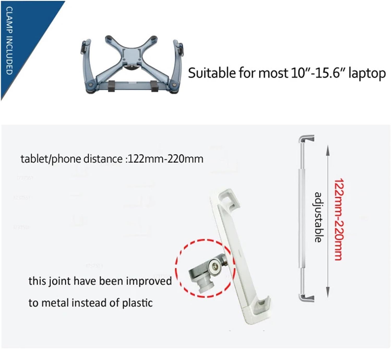 UP-8 Computer Floor Stand with Adjustable Height/Angle and Mouse Tray