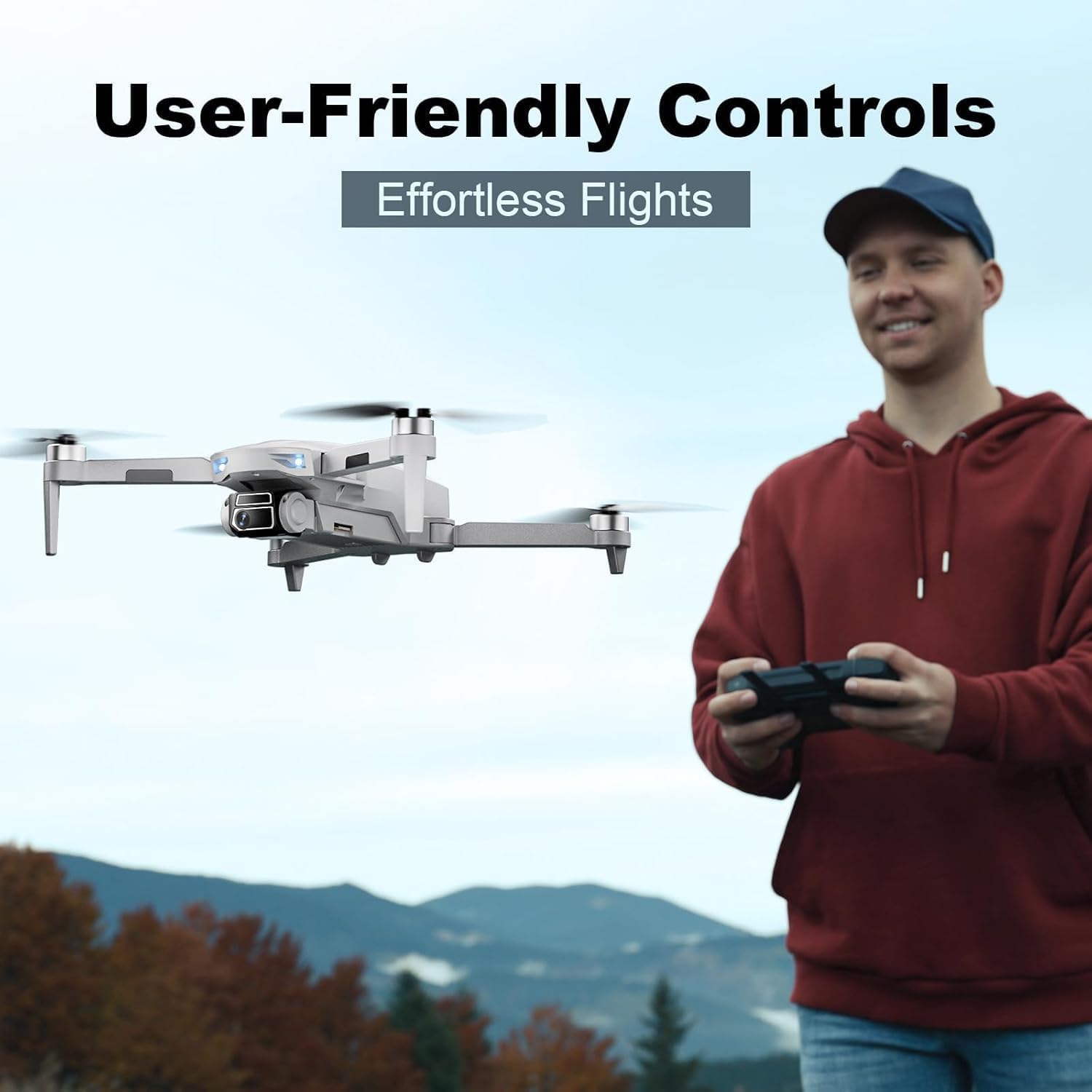 Drone with Camera for Adults Beginner 4K,52-Min Max Flight Time,10000 Feet Control Range,249g Foldable FPV RC Quadcopter,Smart Return Home,5G Transmission,Brushless Motor, Wind Resistance (Grey)