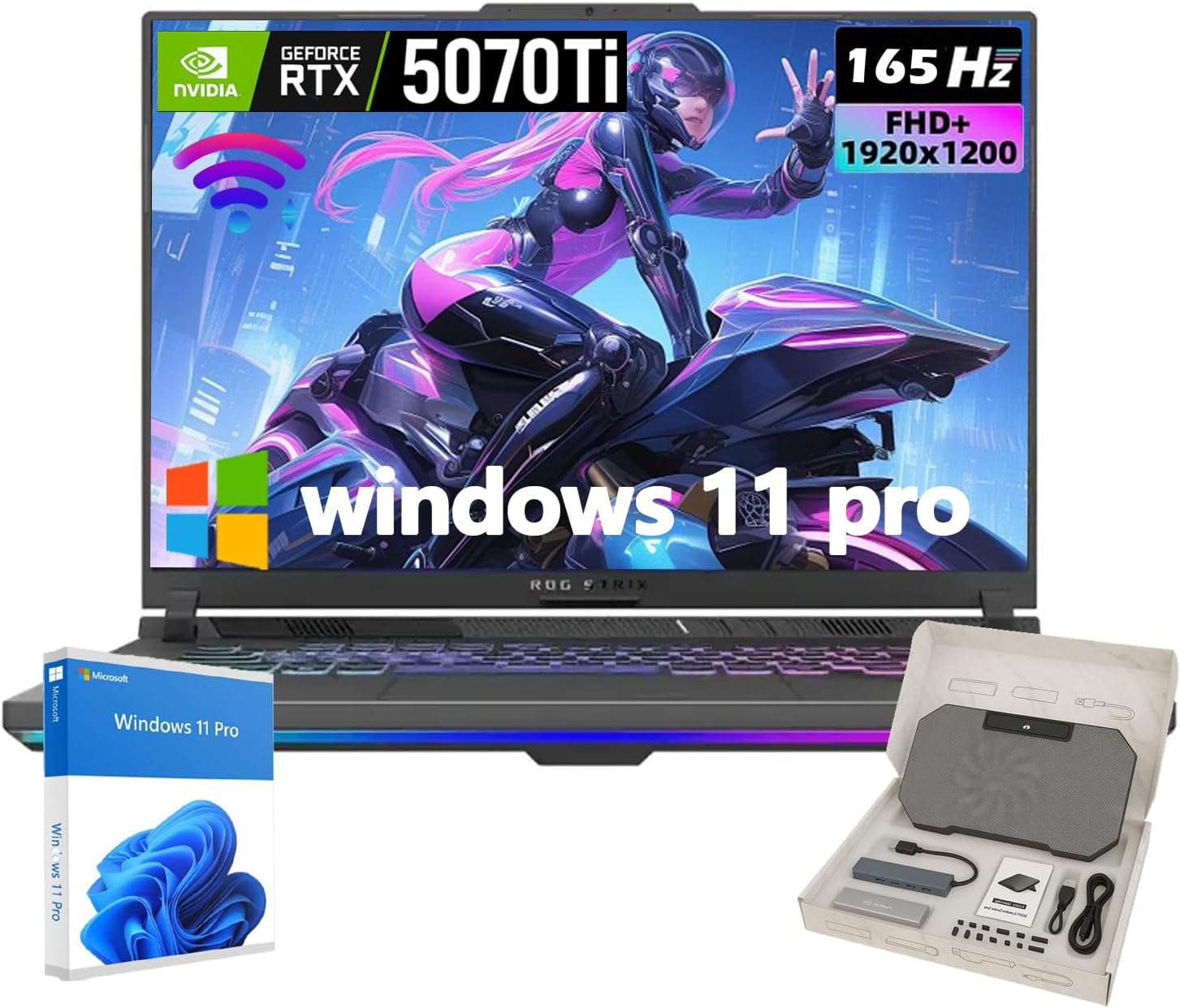 ASUS ROG Strix G16 Gaming Laptop - AMD Ryzen 9 HX, NVIDIA GeForce RTX 5070 Ti GPU, 16