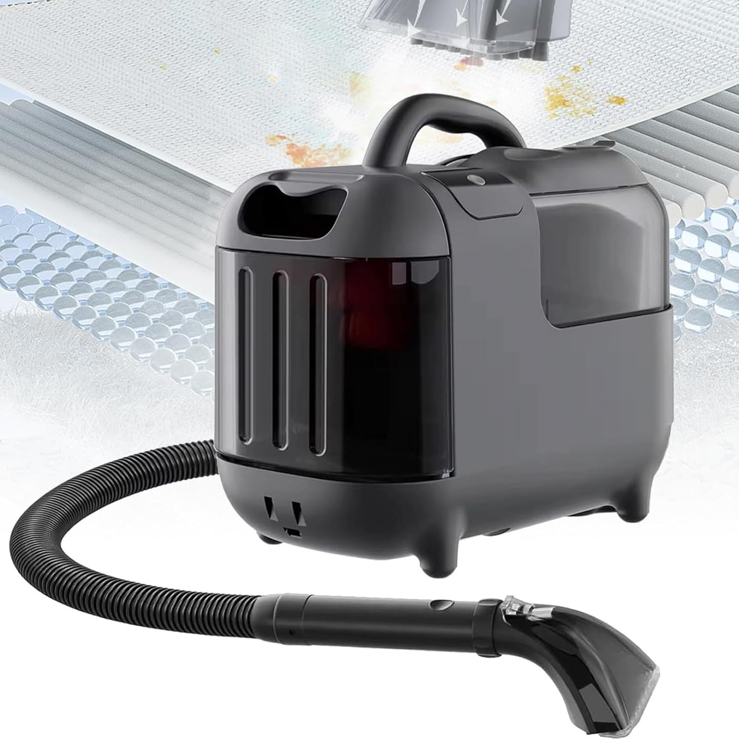 TREEYX Steam Spray Suction All-in-One Machine,Carpet Cleaner Machine - 13Kpa Vacuum Suction, Three Modes - Normal Temperature/Hot Water/Steam