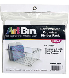 ArtBin 6 Card & Photo Organizer With 16 Dividers