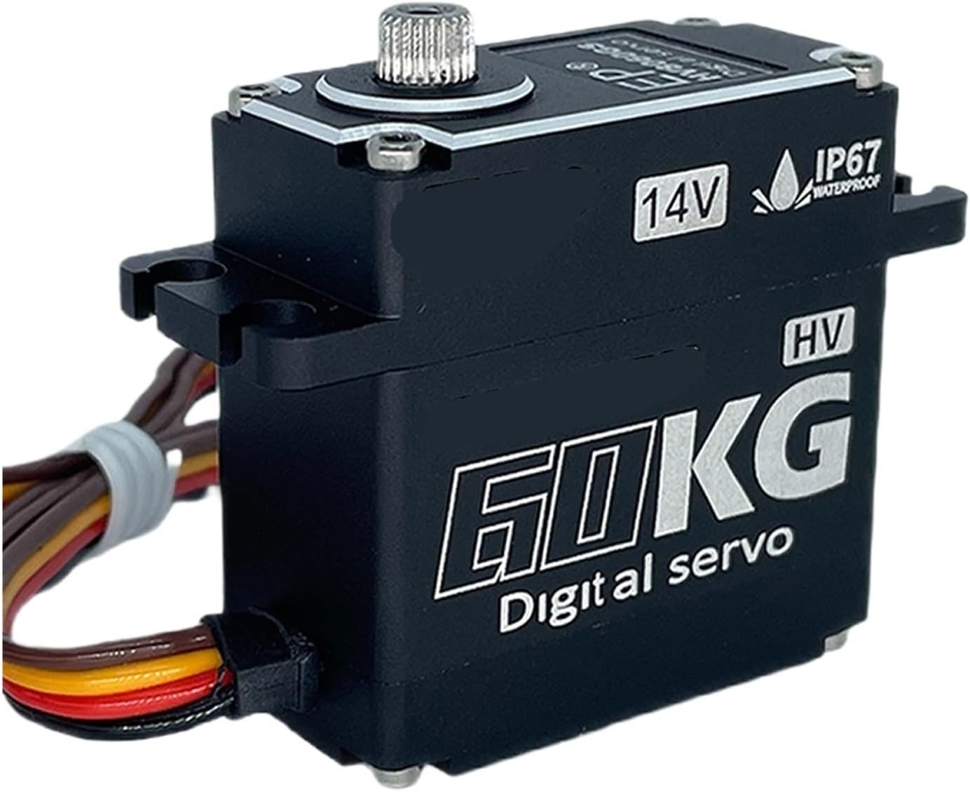 Brushless Servo 60KG Waterproof RC Digital Servo Motor Metal Gear 14V HV(HB8060GS 360)