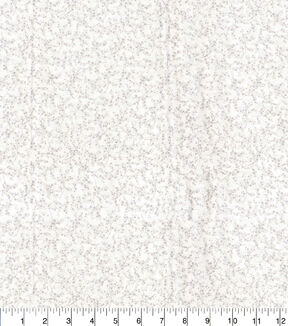 Fabric Traditions Gray Etching on White Cotton Fabric by Keepsake Calico