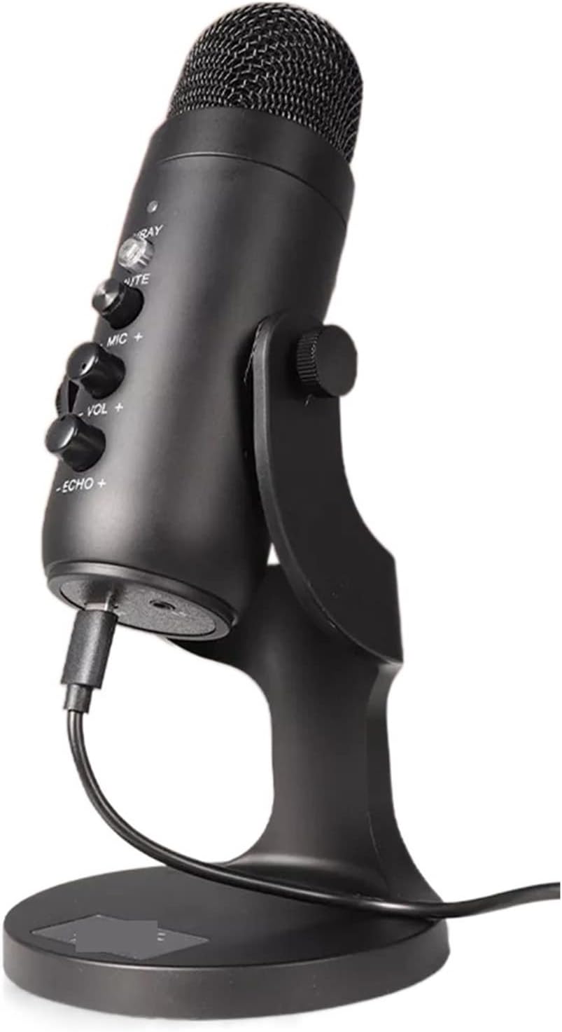 Microphone Condenser Microphone for Computer USB PC Microphone Mic Stand Filter to Gaming Streaming Podcasting Recording Headphone Suitable for Anchor, Dubbing Studio, Recording, st