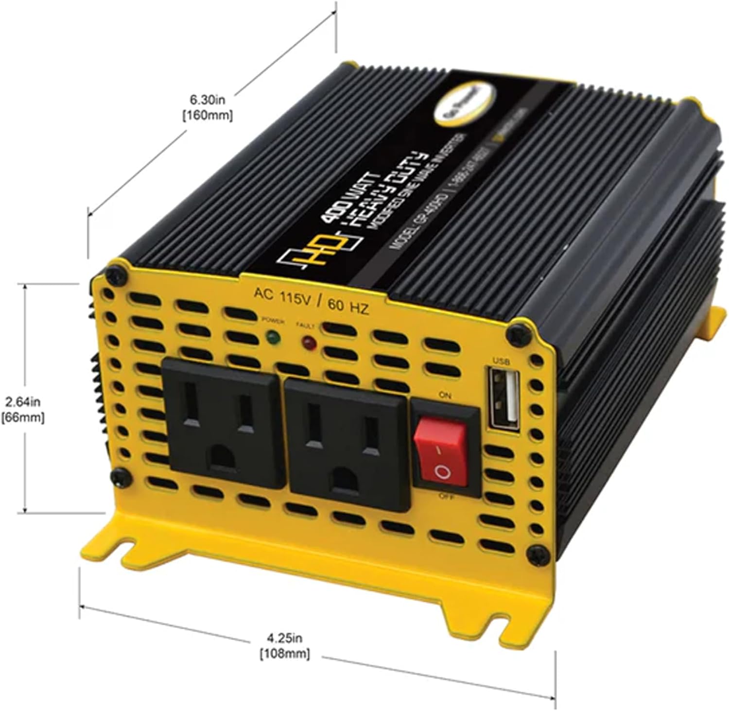 AutoExec Milkcrate Vehicle and Mobile Office Work Station with Apron Organizer, Laptop Tray, 400 watt Power Inverter, Tablet Mount and Phone Vent Clip