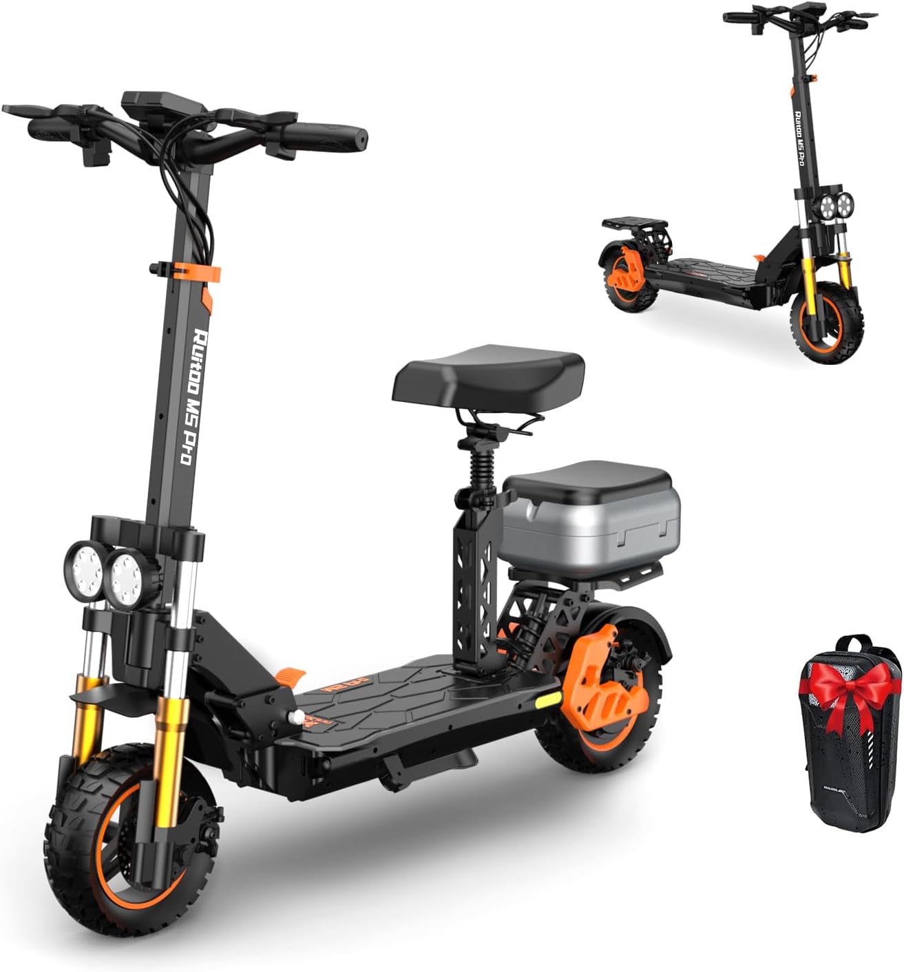 Electric Scooter Adults, 1600 W Motor Up to 50 Miles Range & 40 MPH Top Speed, 10
