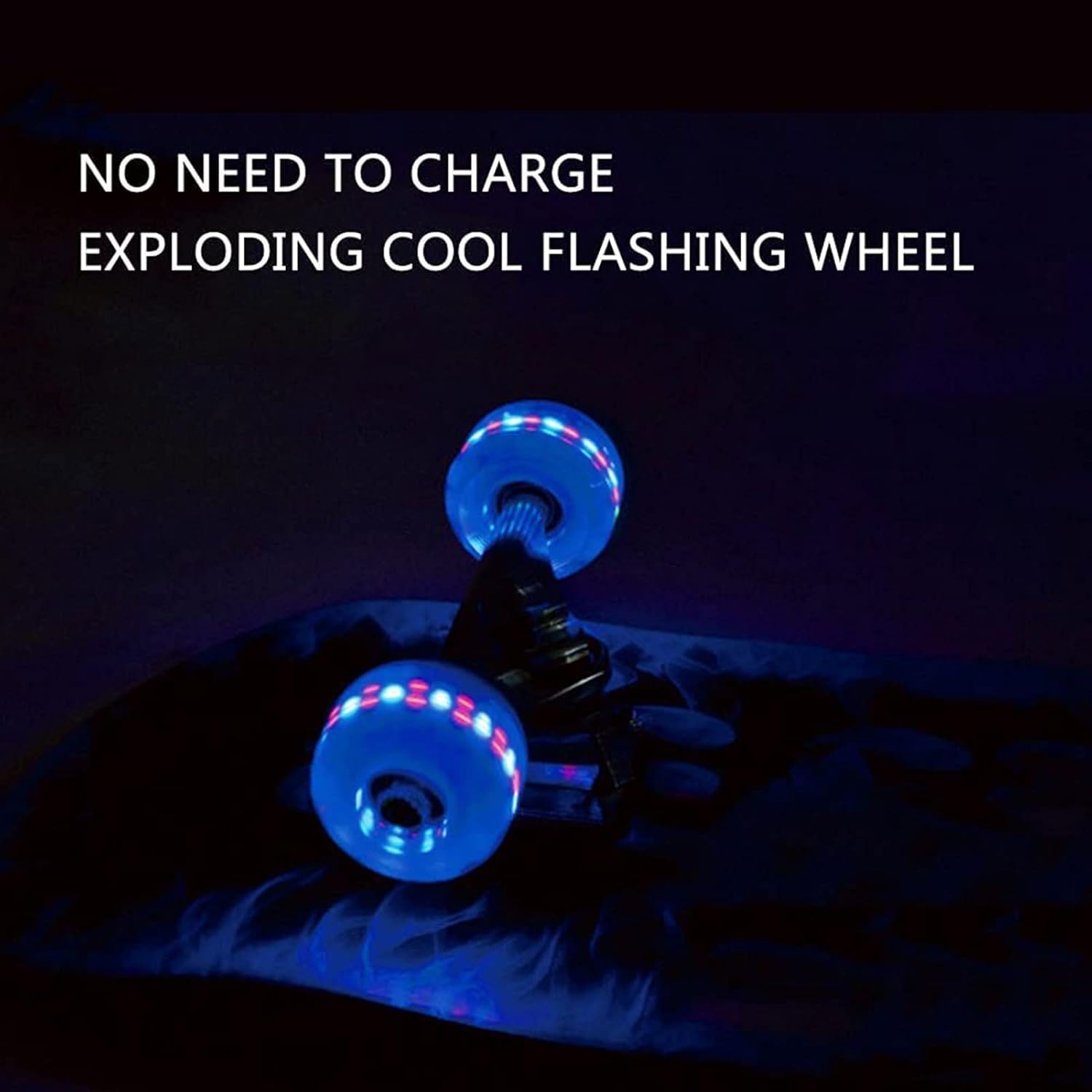 Skateboards Standard Skateboard for Kids Teens and Adults with Colored Wheels Integrated Stone Skateboard Suitable for Professionals and Beginners（80CM）