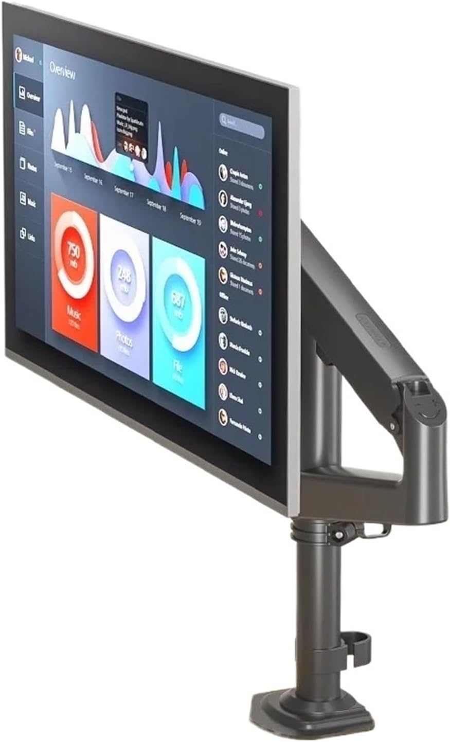 Monitor stand desktop gas spring arm suitable for 17-32 inch full dynamic rotation monitor stand support load 9KG H5B