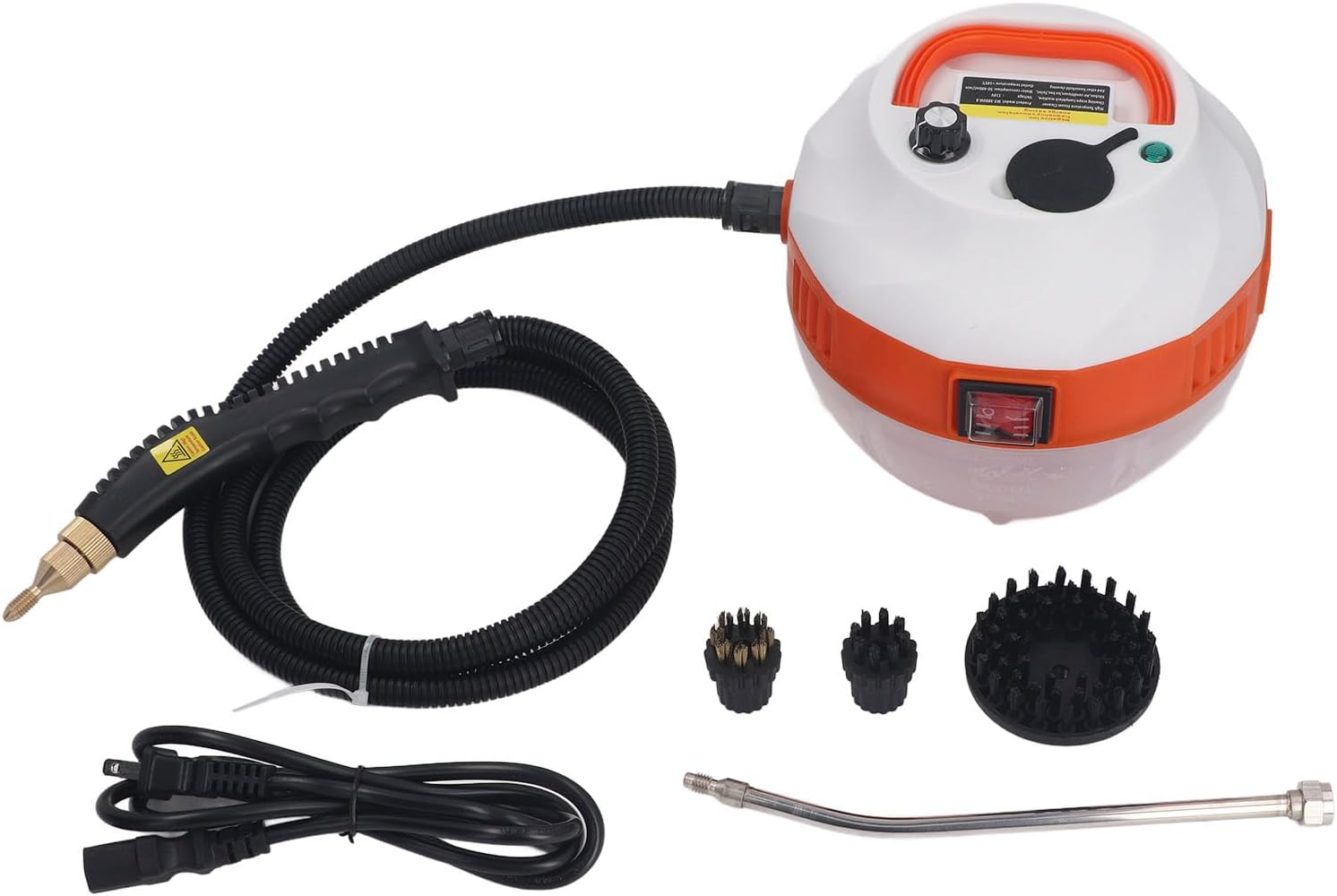 UYVHXA Handheld Steam Cleaner ABS with Brush Heads High Temperature Steam Machine for Air Conditioner Kitchen Hood Home Use (US Plug 110V)