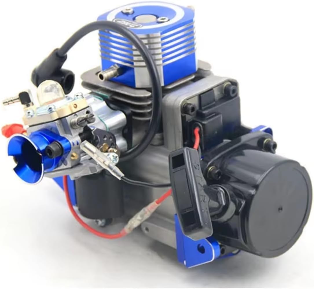 RC car Components Compatible with Racing Boat VS ZENOAH G290PUM RC Car Upgrade Parts Accessories 29cc 2-Stroke Petrol Marine Gas Engine(Blue)