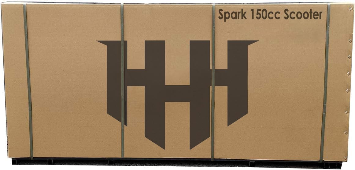 HHH 150cc Scooter Spark 150 Gas Gy6 Engine and Fully Automatic 150cc Street Bike 150cc Moped 14 inch Tires 150cc Motorcycle for Youth and Adult (Blue)