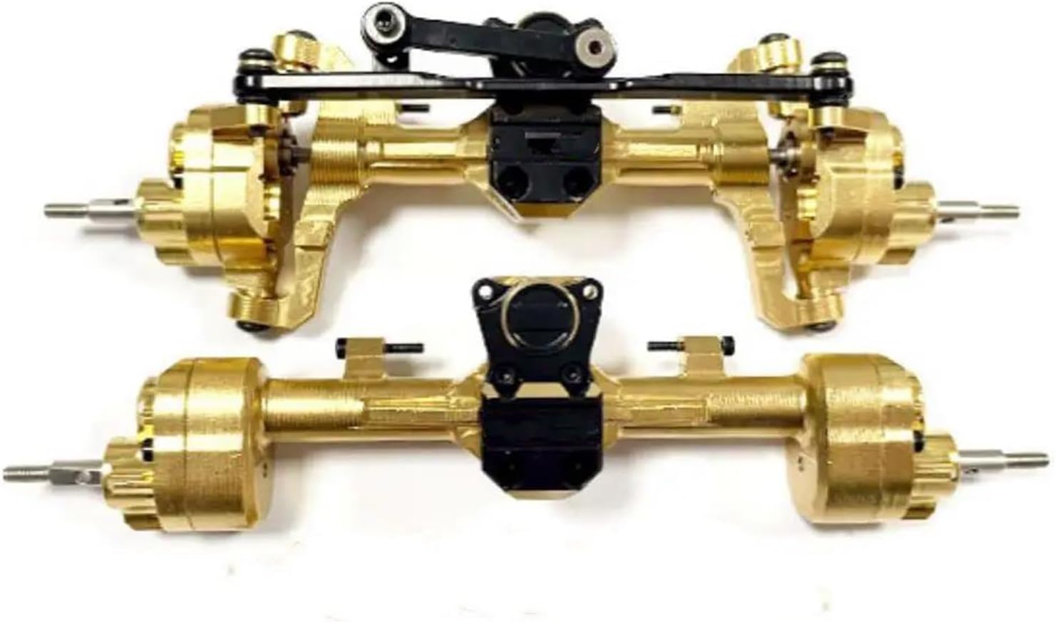 RC Vehicle Axles Compatible with Axial for SCX24 1/24 RC Car Part RC Car Front Rear Axle Set Parts Special Material RC Car Axles Upgrade Accessories(Color2)