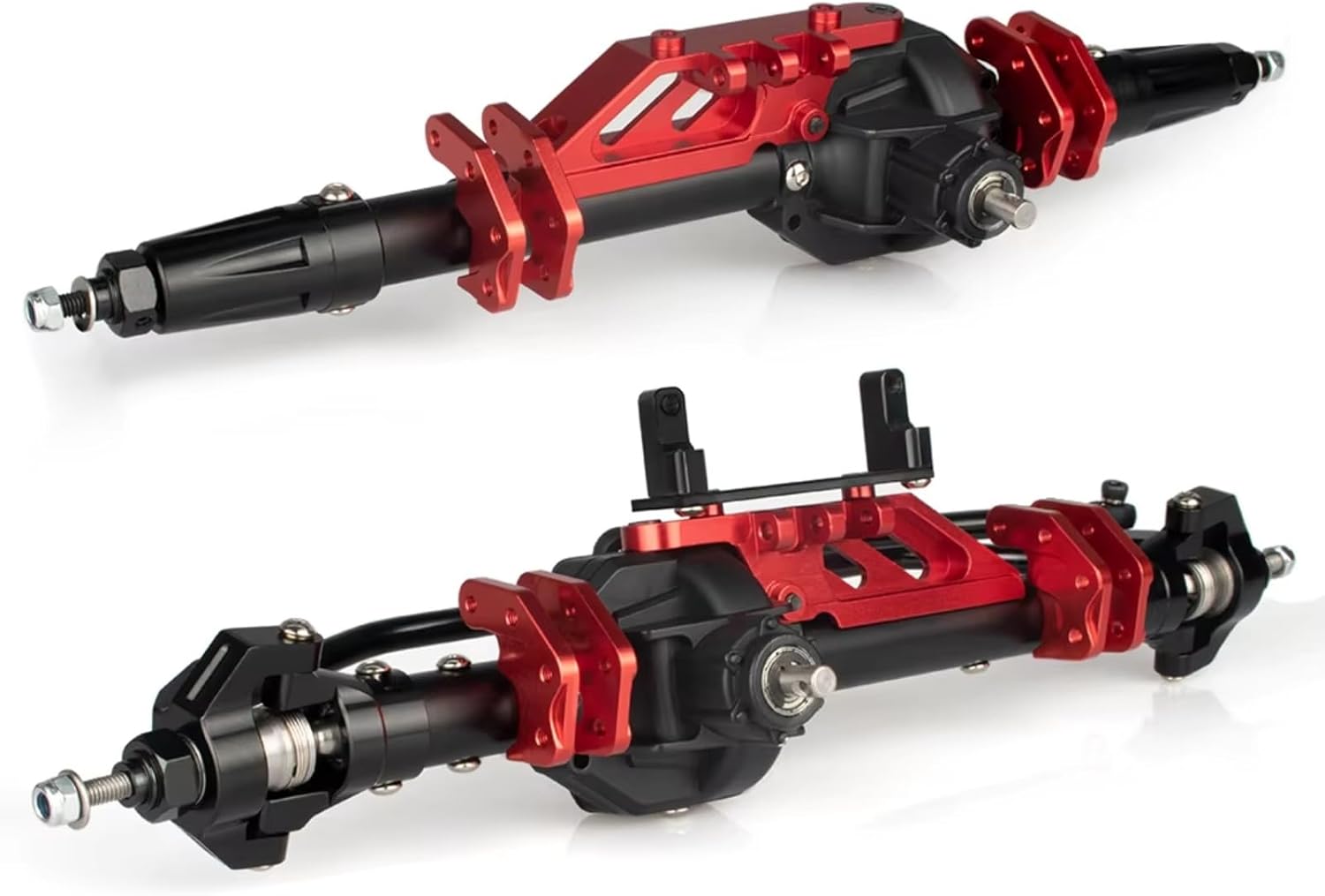 Compatible with Axial for Wraith RC Crawler Car Upgrades Parts Accessories CNC Aluminum Front and Rear Axle Set RC Front and Rear Axle