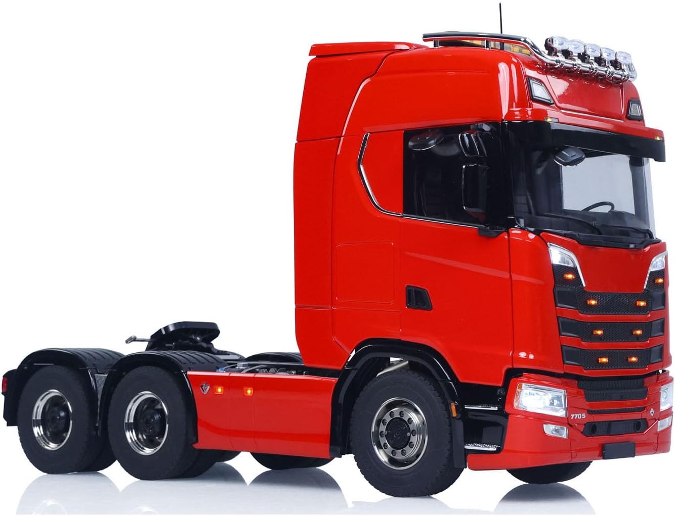 TOUCAN RC HOBBY 770S 1/14 6X6 RC Tractor Truck Liftable Rear Axle Wheel Hub Reduction Differential Locks ESC Flysky ST8 Light System