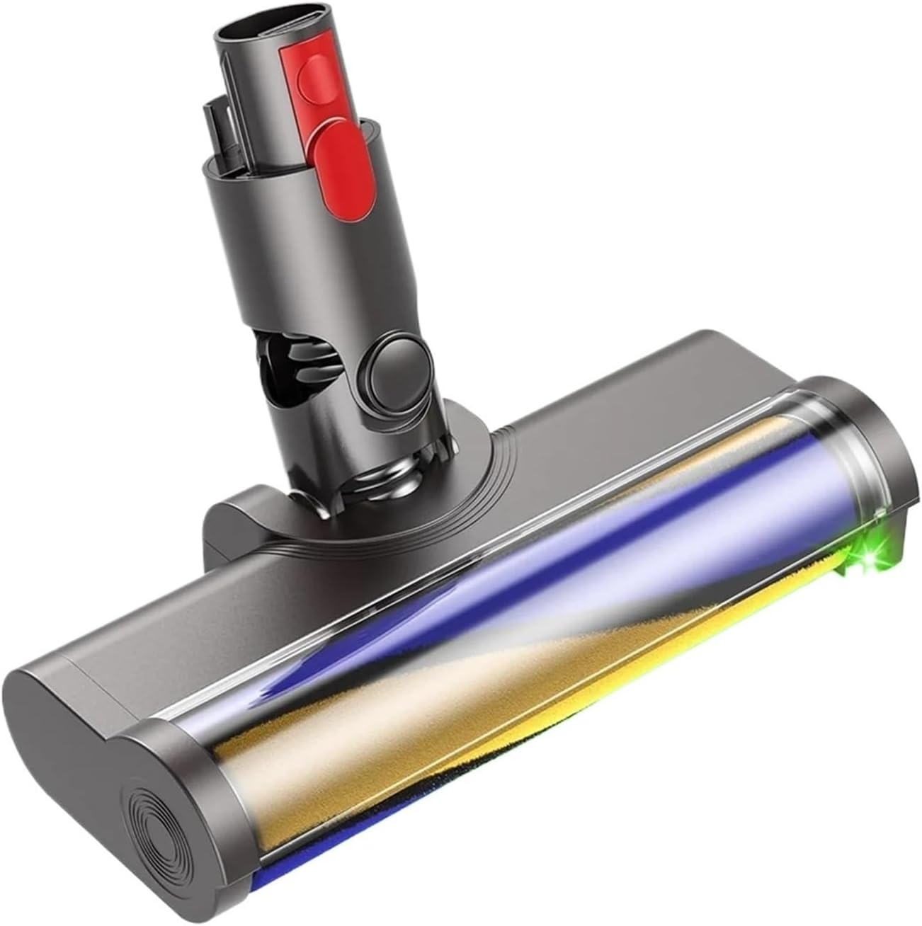 Brush Head ，Compatible For Dyson V7 V8 V10 V11 V15， Hardwood Floor Brush Head Replacement Parts With Dust Detection Light