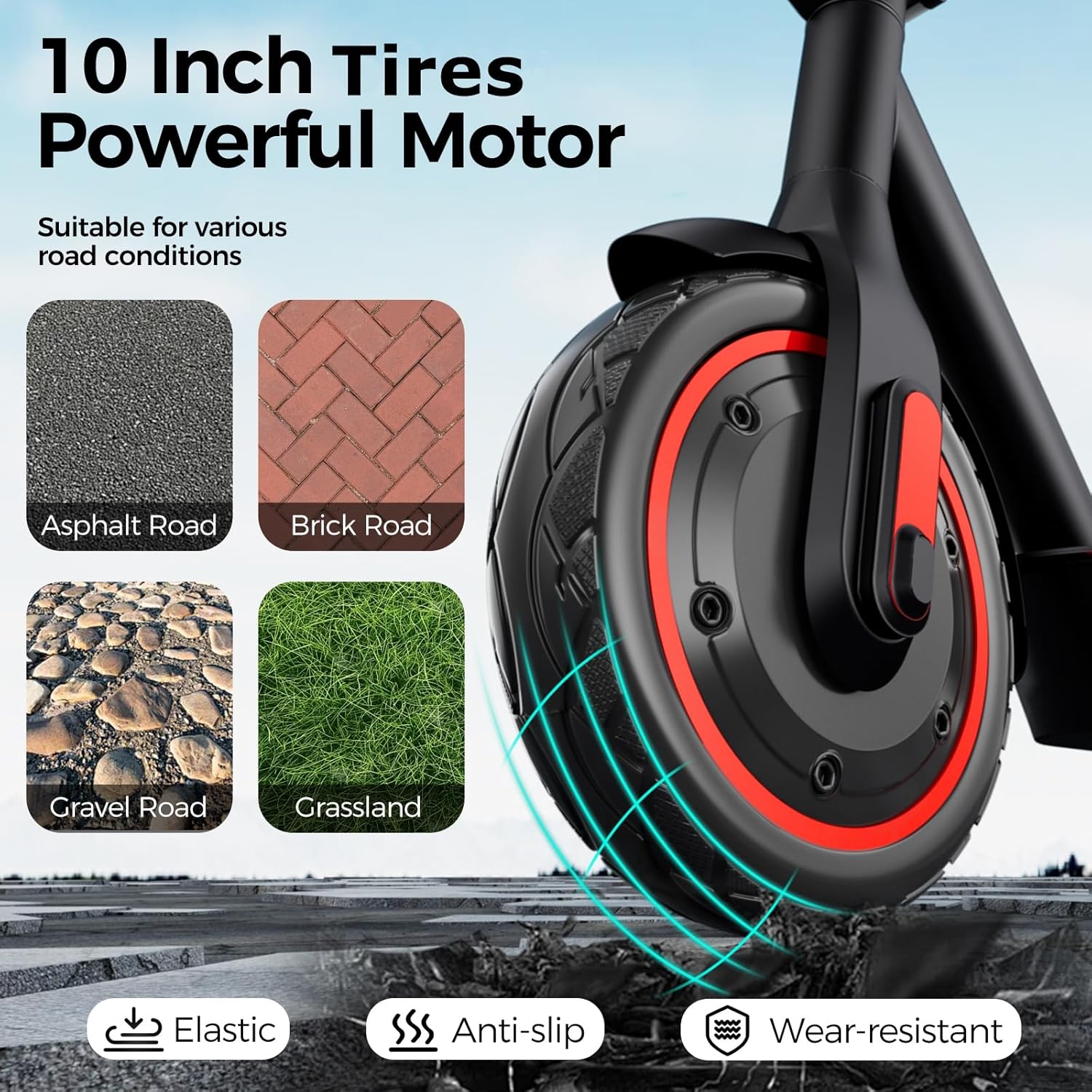 Electric Scooter Adult, 19/25 MPH Max Speed, 15-28 Miles Long Range, Foldable E Scooter with 8.5