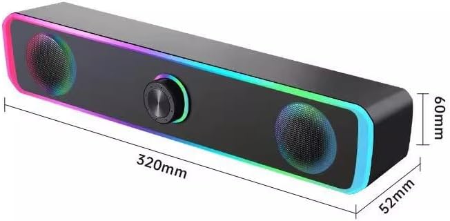 Long Audio Desktop Laptop USB Wired Desktop Subwoofer Speaker, 1