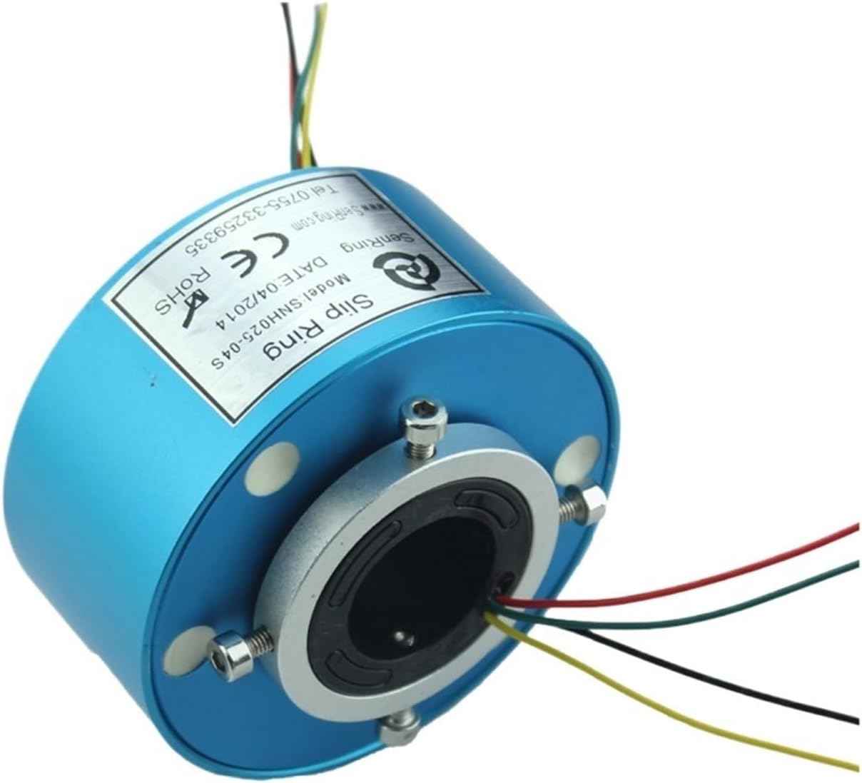 Through Hole Slip Ring Electrical Connector 4 Circuits Signal of bore Size 25.4mm