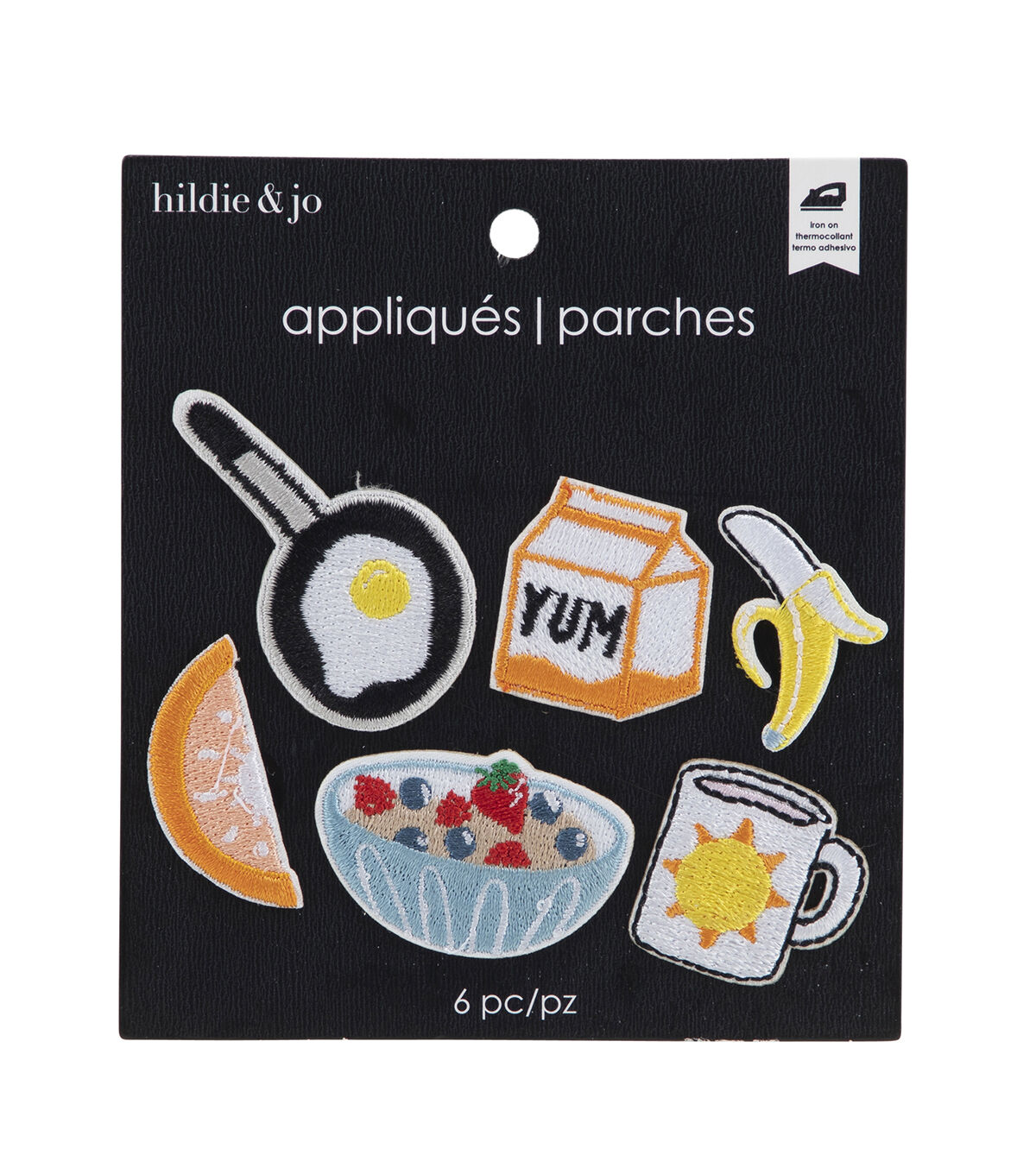 6ct Breakfast Iron On Patches by hildie & jo