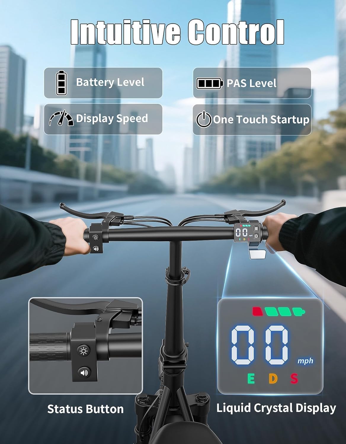 Electric Scooter with Seat for Adults, 500W Powerful Motor, 25/35Mile Range, Speed up to 22mph, e Scooter with Back Basket, UL 2272 Certified (with Box)