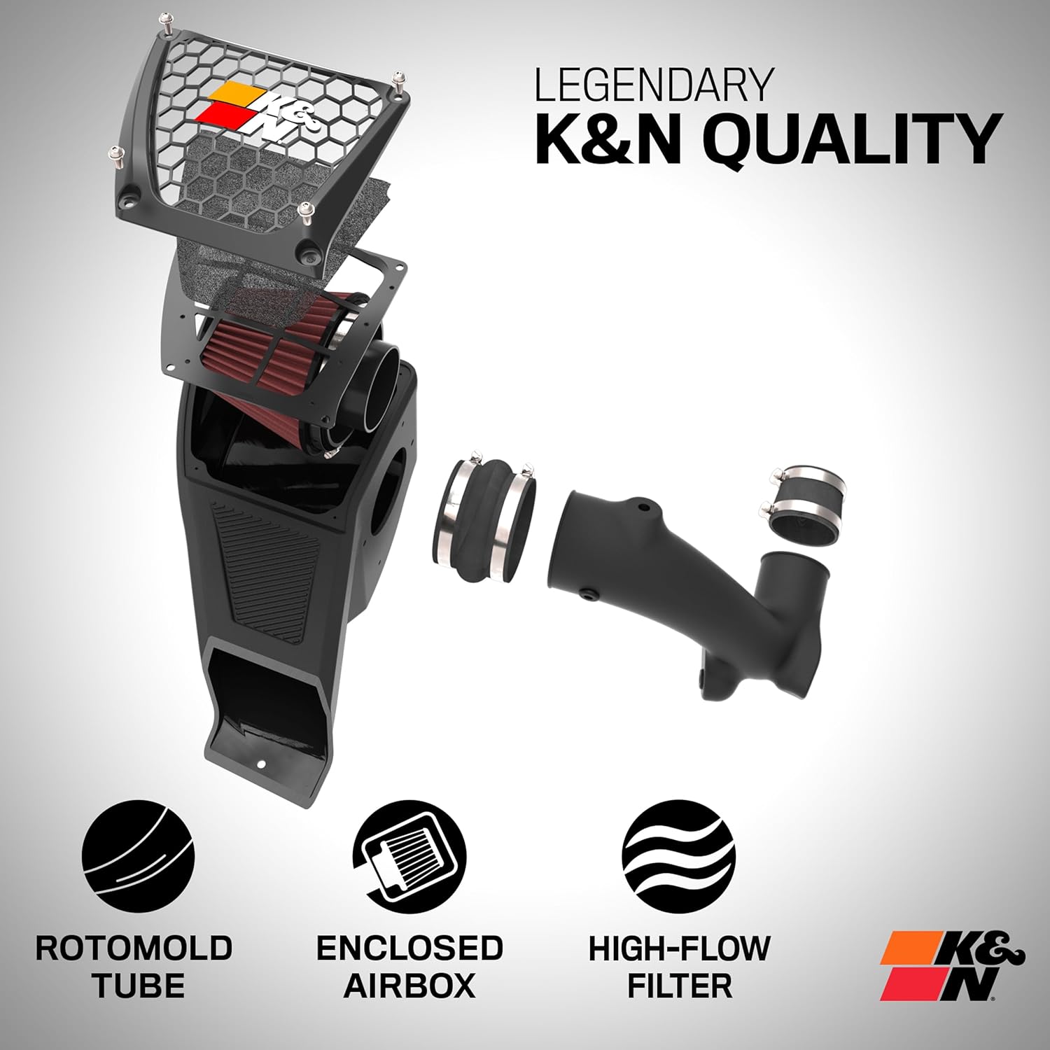 K&N Cold Air Intake Kit: High Performance, Guaranteed to Increase Horsepower: Fits 2018-2019 CAN-AM Maverick X3 Turbo; 2017-2018 CAN-AM Maverick X3 Turbo R, 57-1141