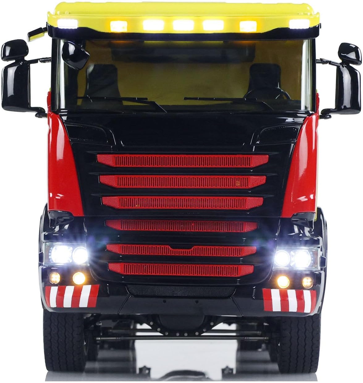 TOUCAN RC HOBBY 1/14 Metal Hydraulic RC Roll Off Dumper Truck 8x8 Differential Lock Axles 3Speed