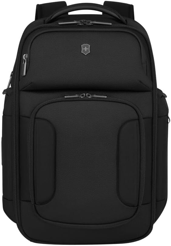 Victorinox Werks Traveler 7.0, Deluxe Backpack, Backpack with 15.6'' Laptop and 11'' Tablet Compartment, Black