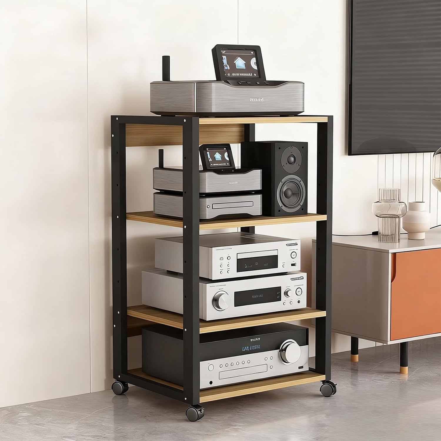 THNSAWX Movable AV Media Stand