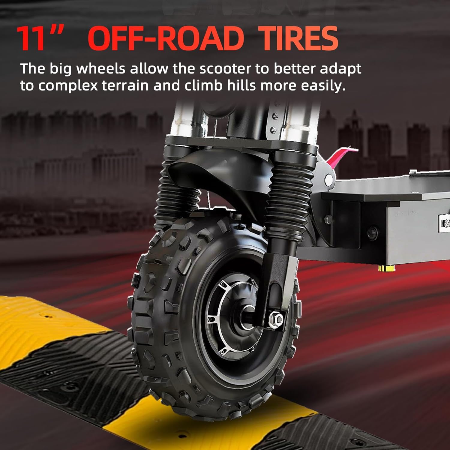 X60 Electric Scooter for Adults, 72V 6000W Dual Motor, 50 MPH Max Speed & 50 Miles Range, 11 Inch Off-Road Tire, Hydraulic Damper, 400 Lbs Max Load Heavy Duty Electric Scooter with Seat