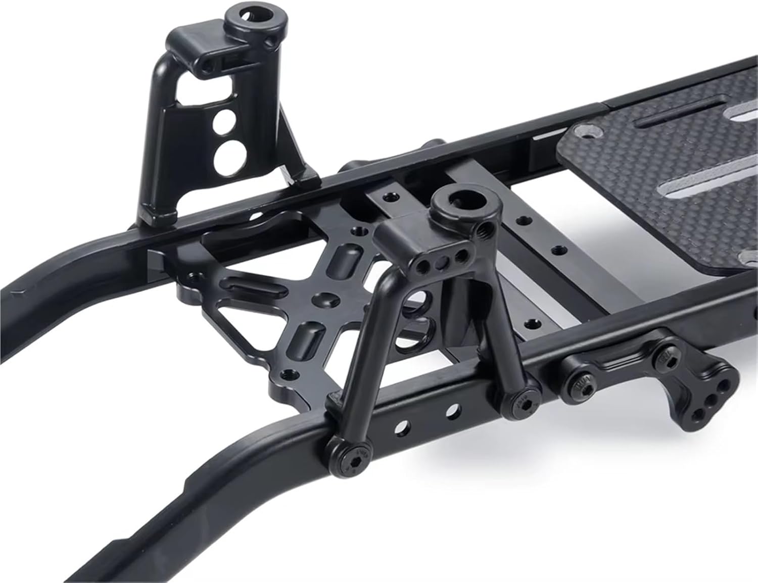 Compatible with Axial for SCX10 II 90046 90047 90027 90028 1/10 RC Crawler Car Upgrade Parts Metal for Chassis Frame Kit 6x6 RC Car Part Accessories