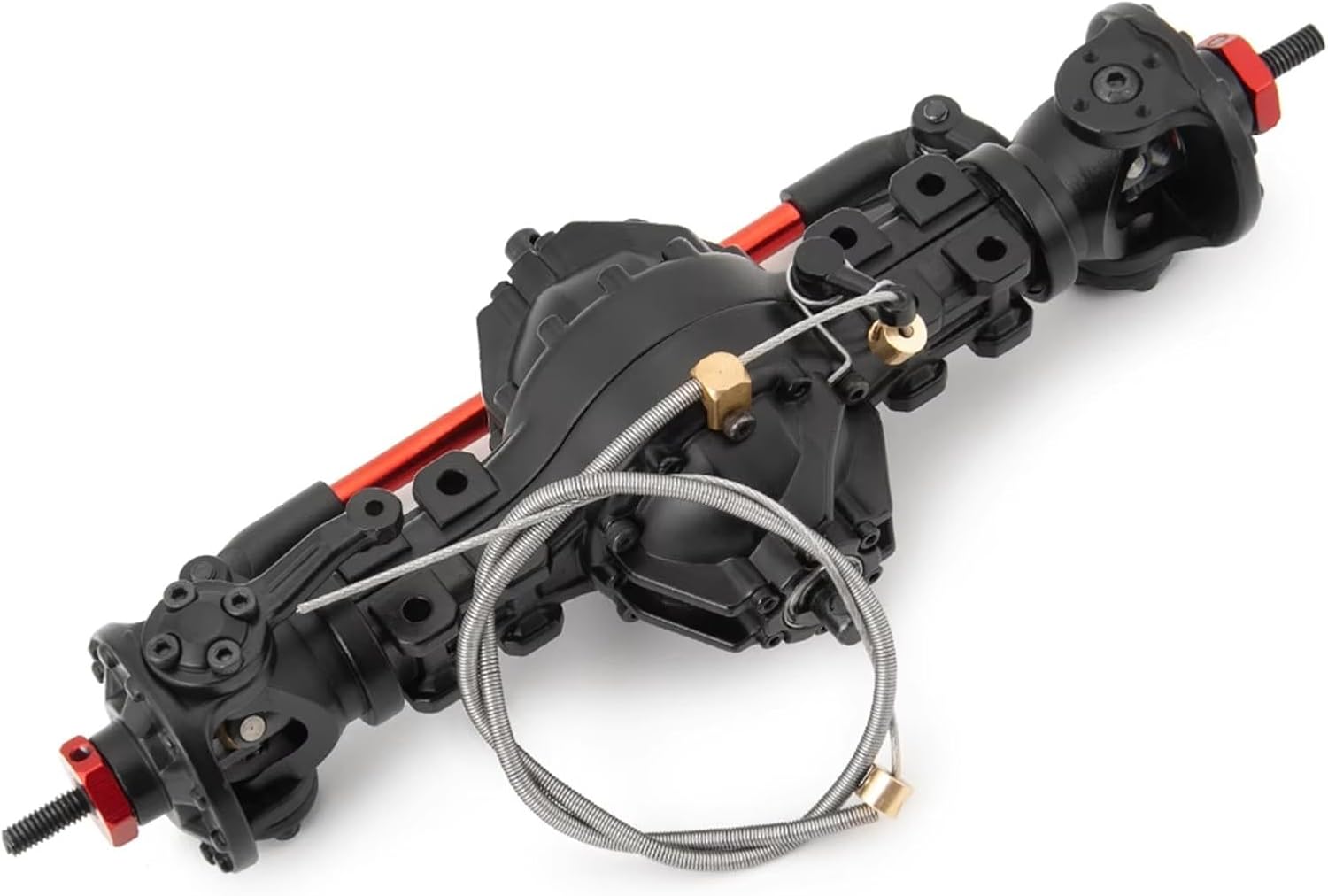 RC Front Rear Drive Axle Compatible with Tamiya for LMT 4WD 1/14 RC Car Upgrade Part Metal Front Rear Differential Axle Built-in Steel Gear(Front Axle)