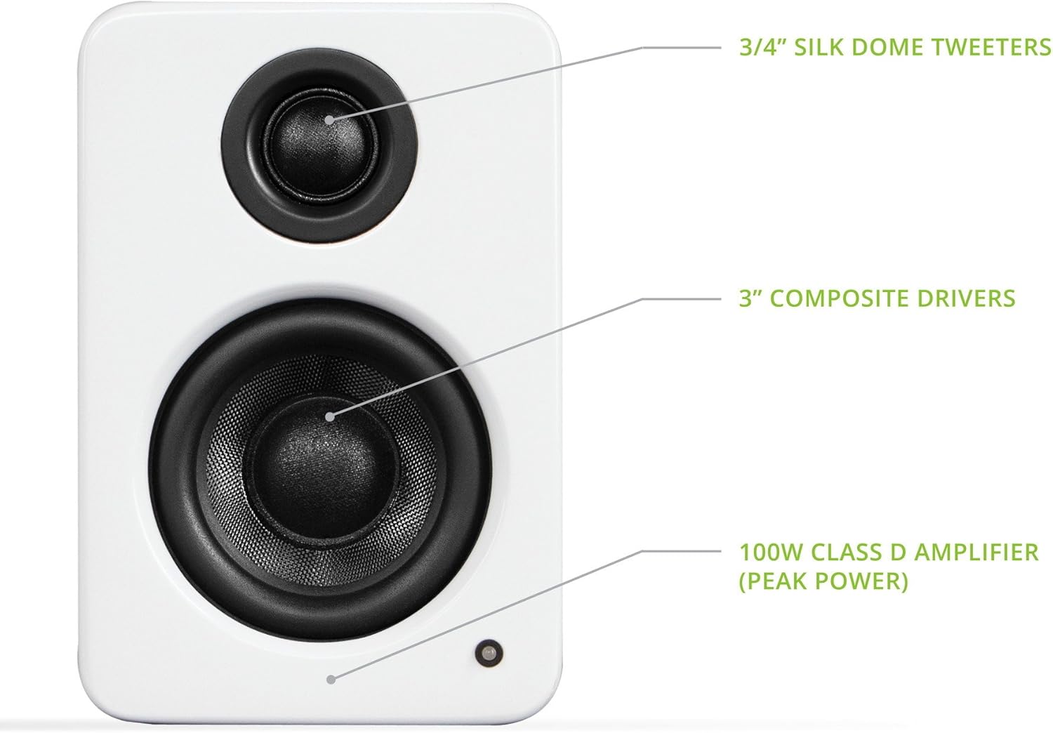 Kanto YU2GW PC Gaming Desktop Speakers | 3