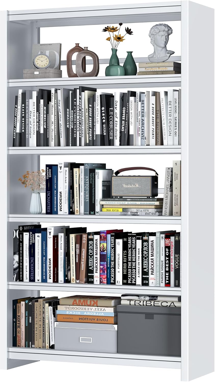 ZONLESON Bookshelf,5 Tier Bookshelves,69